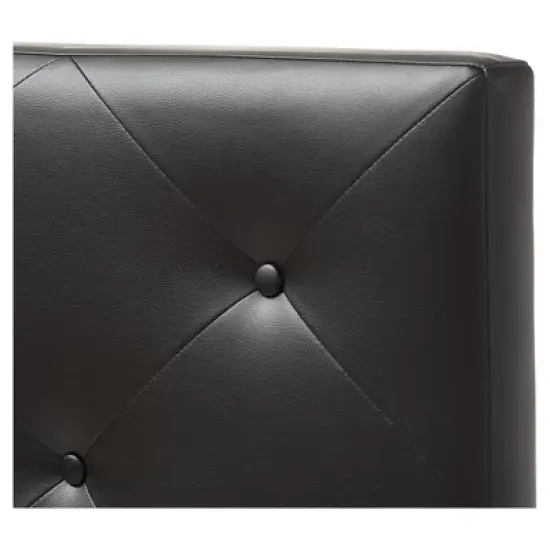 Twin Baltimore Modern And Contemporary Faux Leather Upholstered Headboard - Baxton Studio image {2}
