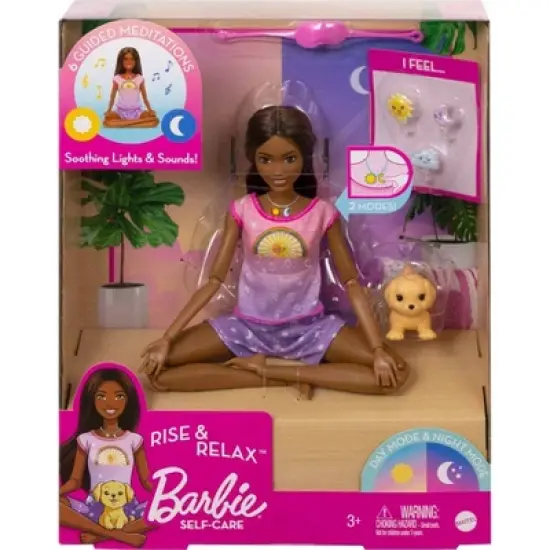Barbie Self-Care Rise & Relax Doll with Gray Puppy image {5}