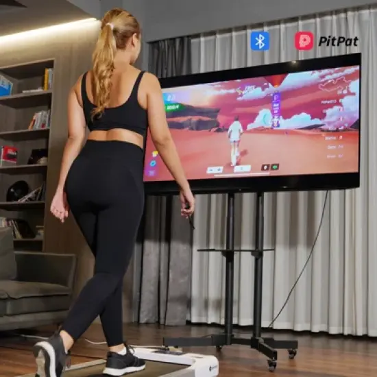 DeerRun Q1 Classic Pro Under Desk Walking Pad 300Lbs Capacity 15.4*39.4 inches Running Area image {2}