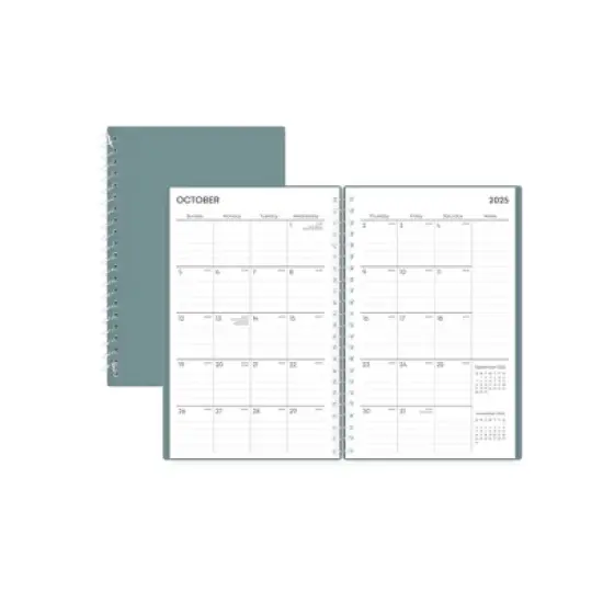 Blue Sky Weekly/Monthly Planning Calendar 5"x8" Alpine Green image {3}