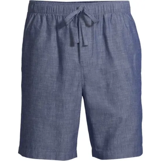 Lands' End Men's Poplin Pajama Shorts image {5}