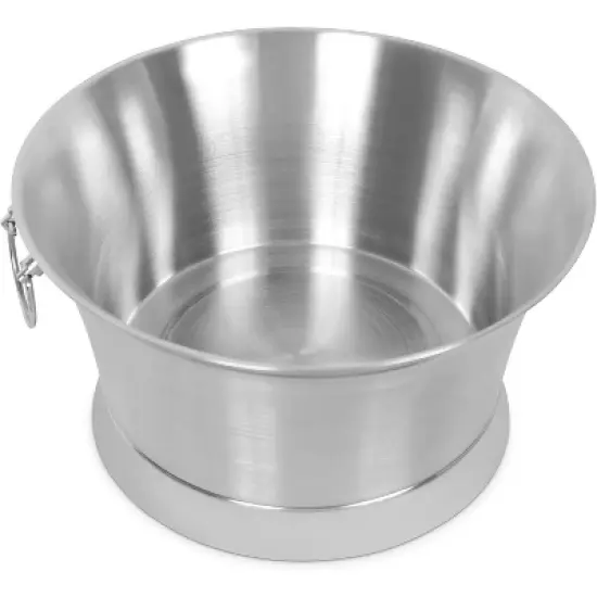 BirdRock Home 19.7Gal Double Wall Round Beverage Tub - Stainless Steel image {8}