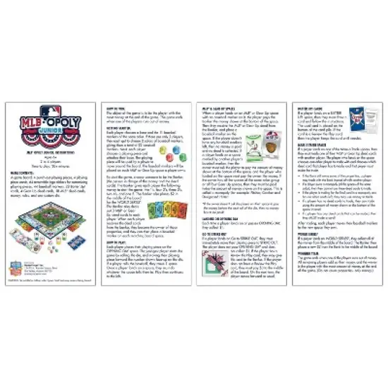 MasterPieces Opoly Kids & Family Board Games - MLB League Opoly Junior image {4}