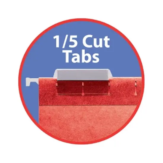 Smead Hanging File Folder with Tab, 1/5-Cut Adjustable Tab, Legal Size, 25 per Box image {6}