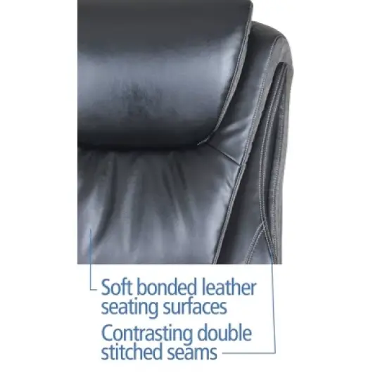 Big & Tall Smart Layers Premium Ultra Executive Chair Bliss Black Bonded Leather - Serta image {19}