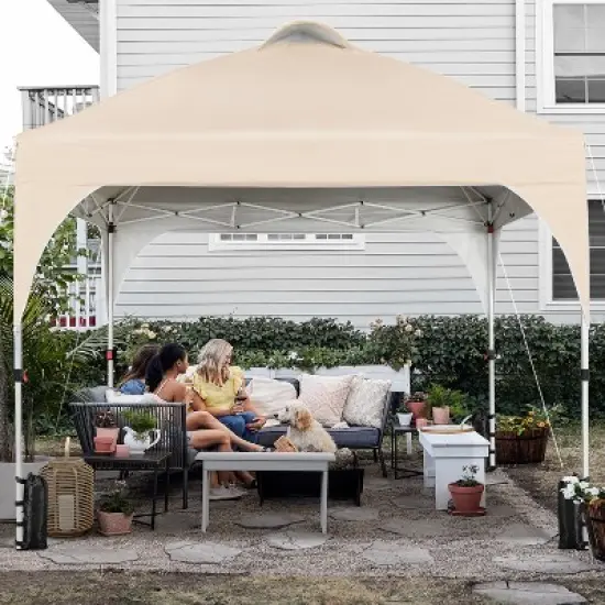 Yaheetech 10x10ft Outdoor Pop up Canopy for Garden Patio Park Market image {1}