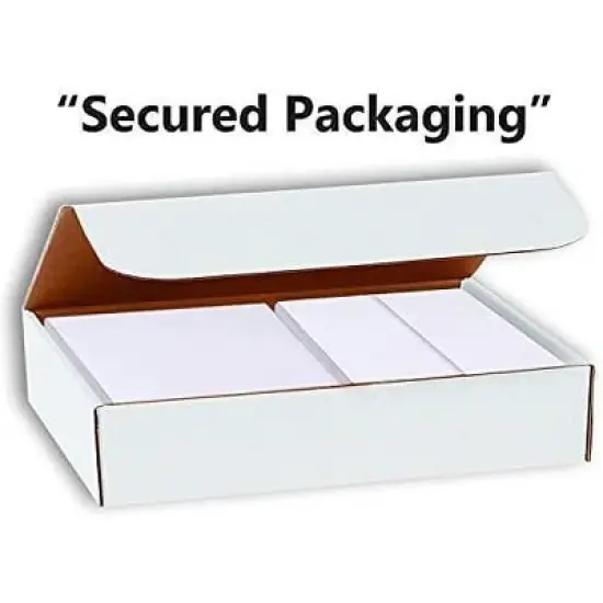 Hamilco White Cardstock Blank Index Flash Note & Post Cards - Flat 5 X 7" Thick Paper 80 lb Card Stock for Printer - (100 Pack with Envelopes) image {3}