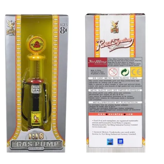 Pennzoil Gasoline Vintage Gas Pump Cylinder 1/18 Diecast Replica by Road Signature image {2}