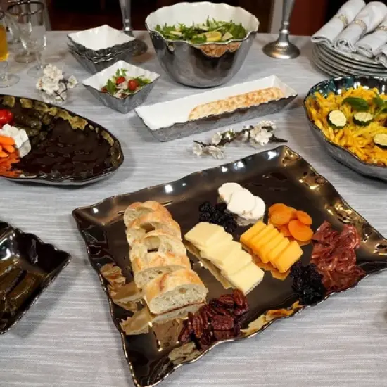 Certified International Silver Coast Rectangular Platter image {5}