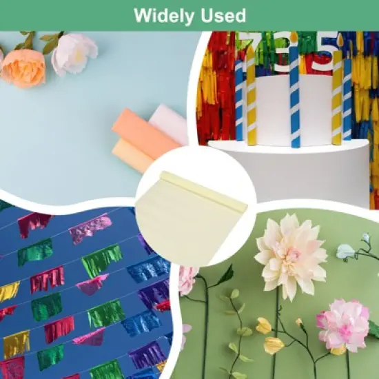 Unique Bargains Durable Soft Flexible Thickened Crepe Paper 4 Pcs image {5}