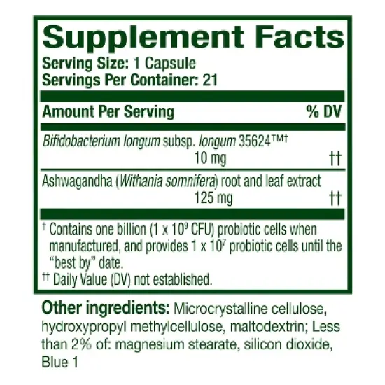 Align De-Stress Daily Probiotic Supplement - Capsules - 21ct image {8}