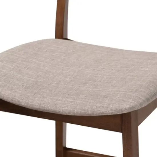 Set of 2 Larine Wood Counter Height Barstools - Baxton Studio image {4}
