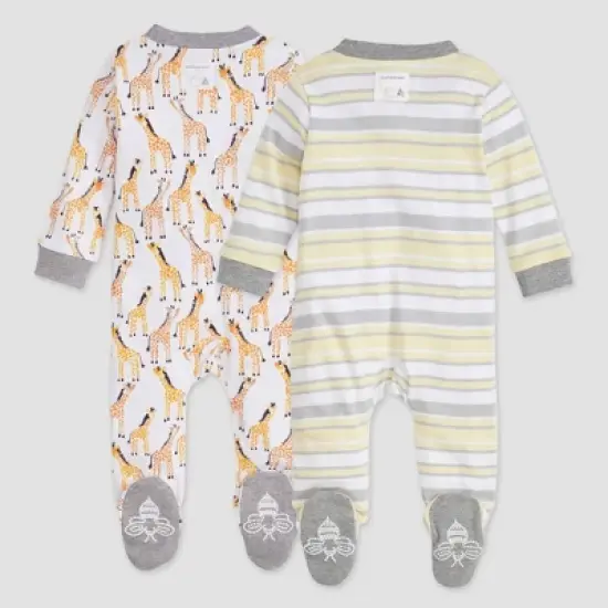 Burt's Bees Baby&reg; 2pk Sleep N' Play - Heather Gray image {1}