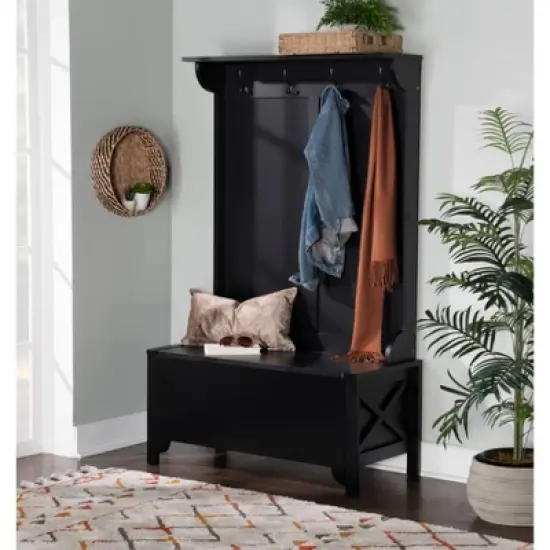 Anna Hall Tree Black - Linon image {8}