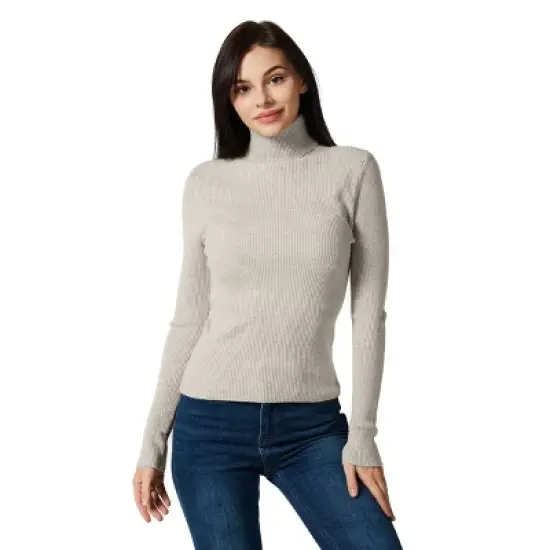 Zilpu  Lightweight Ribbed Turtleneck for Women - Slim Fit image {11}