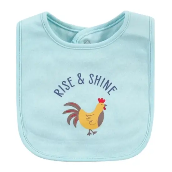 Hudson Baby Infant Boy Cotton Bibs, Bacon My Heart, One Size image {11}