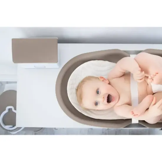 Ubbi Quilted Reusable Changing Pad Liner Covers - White image {4}