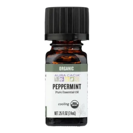 Aura Cacia Organic Peppermint Pure Essential Oil - 0.25 fz image {5}
