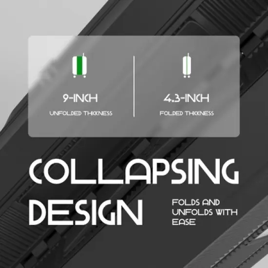 ROLLUX Collapsible Suitcase with Wheels, [20 inch] image {1}