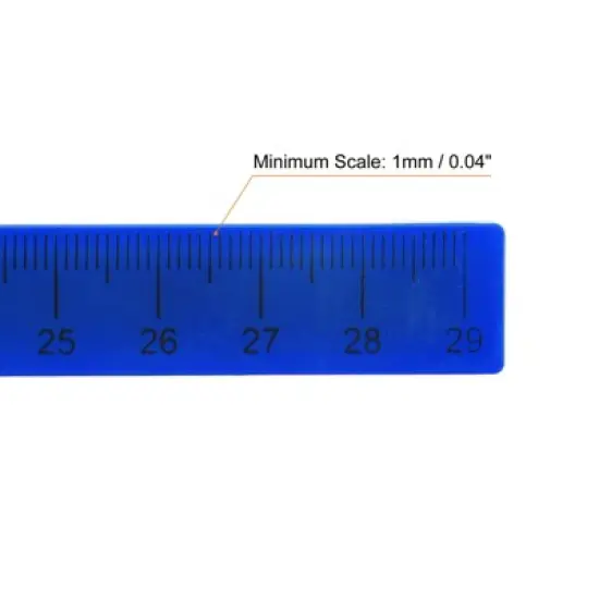 Unique Bargains Metric Magnetic Measuring Tool Blackboard Straight Ruler image {3}