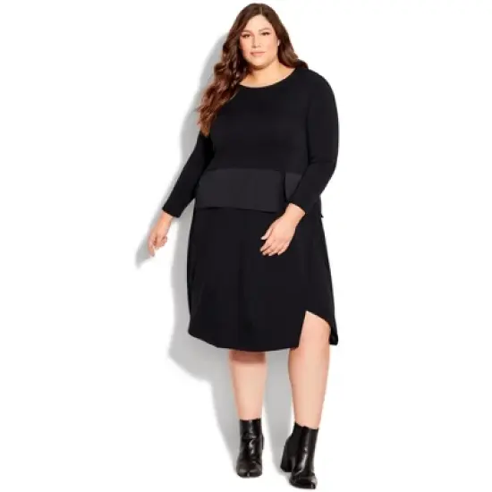 Women's Plus Size Beyond Knit Dress - black | AVENUE image {7}