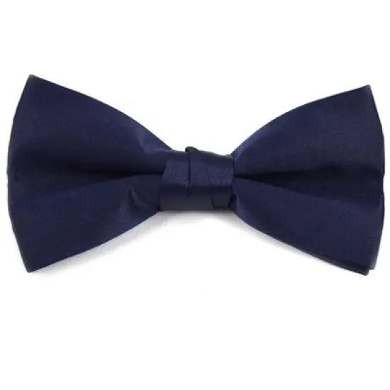 Men's Pre-tied Clip On Bow Tie - Formal Tuxedo Solid Color image {3}