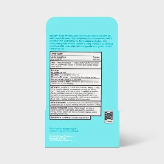 Baby Mineral Sunscreen Stick - SPF 50 - 0.5oz - up&up&trade; image {2}