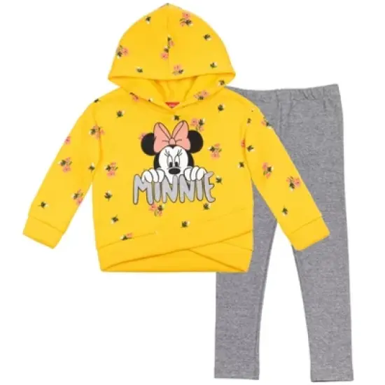 Disney Minnie Mouse Mickey Mouse Fleece Hoodie and Leggings Outfit Set Toddler image {17}