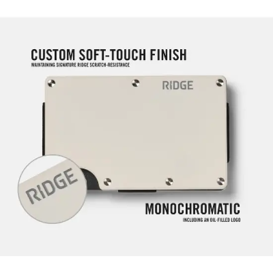 Ridge Wallet - Monaco White - Cash Strap image {3}