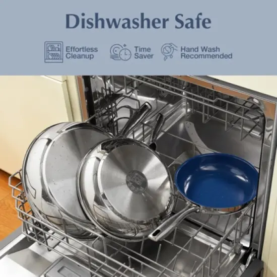 KOCH SYSTEME CS Fry Pan With Lid - Large Skillet Nonstick Frying Pan with Lid, Ceramic Coating image {3}