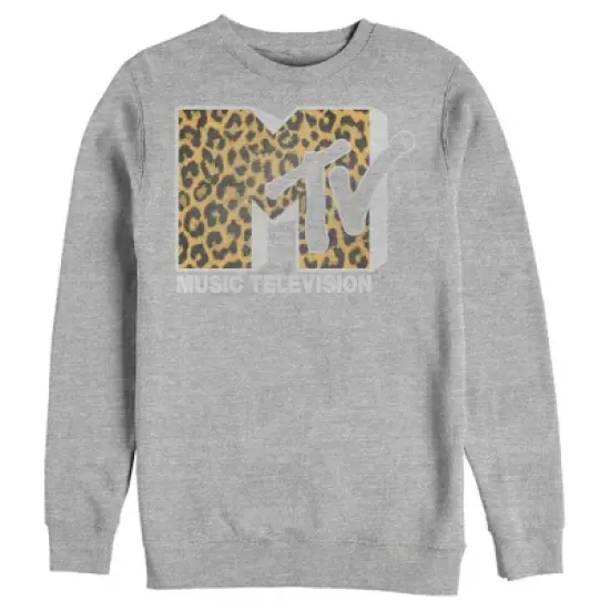 Men's MTV Cheetah Print Logo Sweatshirt image {4}