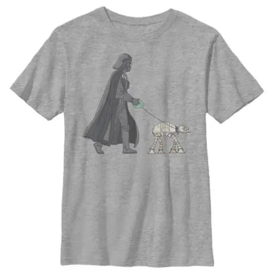 Boy's Star Wars Darth Vader AT-AT Walking the Dog T-Shirt image {4}