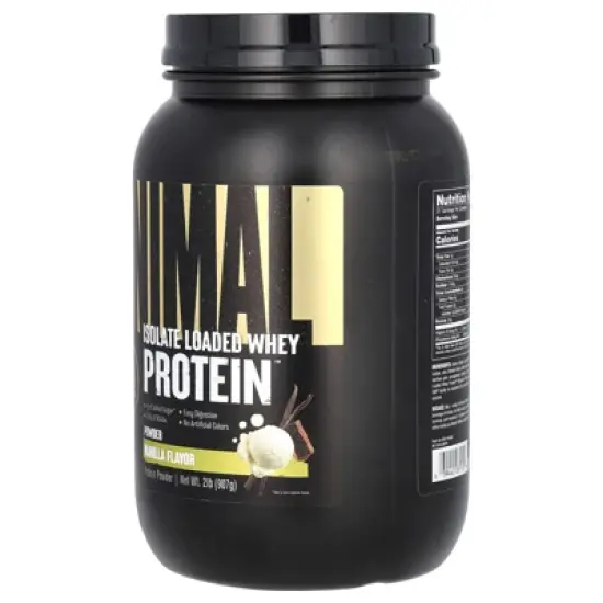 Animal Isolate Loaded Whey Protein Powder, Vanilla, 2 lb (907 g) image {3}