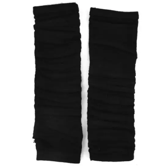 Unique Bargains Women's Long Elastic Fabric Fingerless Arm Warmers Gloves Pair image {1}
