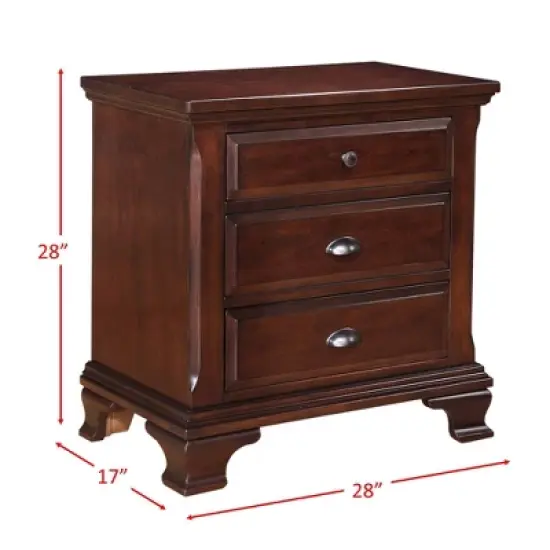 Brinley Nightstand Cherry Red - Picket House Furnishings image {3}
