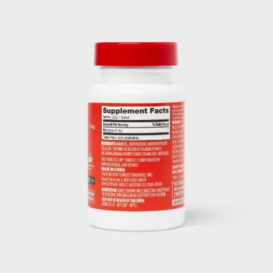 Melatonin Quick Dissolve Tablets - Cherry Flavor - 90ct - up&up&trade; image {2}