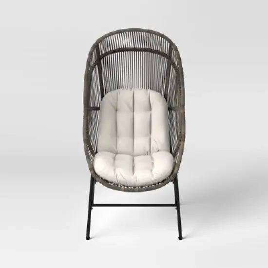 Latigo Patio Statement Egg Chair Gray - Threshold&trade; image {2}