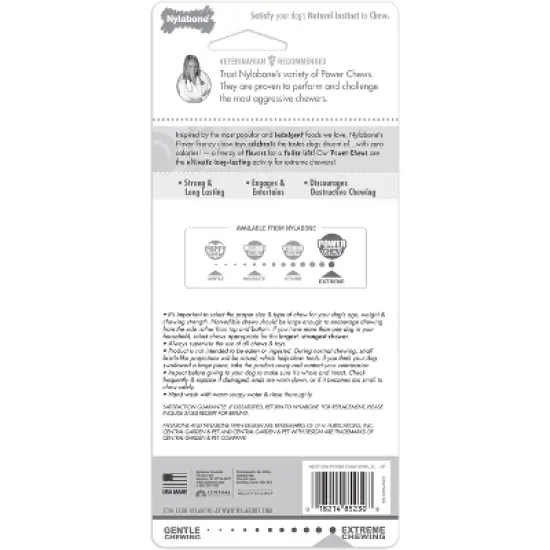 Nylabone Souper Bacon & Cheese Dog Toy - Brown - XL image {1}