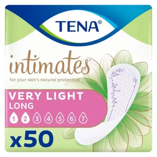 TENA Sensitive Care Extra Coverage Female Incontinent Pad Very Light Long 9" L 54291, 50 Ct image {2}