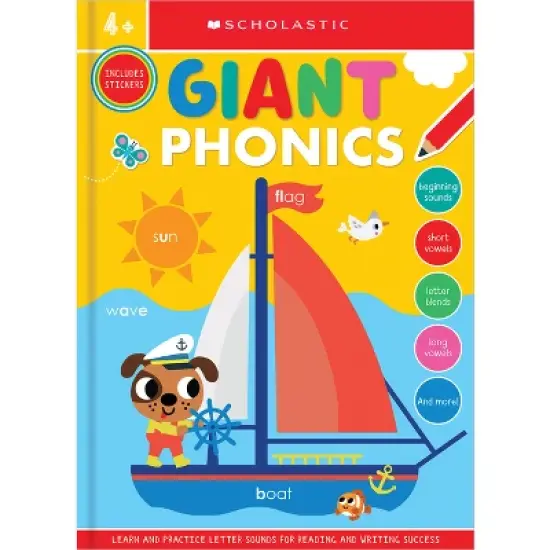 Giant Phonics Workbook: Scholastic Early Learners (Giant Workbook) - by  Scholastic Early Scholastic Early Learners (Paperback) image {1}