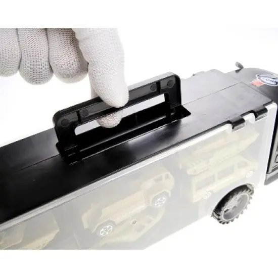 Link Military Transport Car Carrier Truck Comes With Army Battle Cars & Chopper image {3}