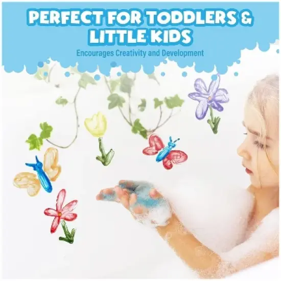 Tub Works Bath Paint Soap Bath Toy, Shimmer Colors 6 Pack image {4}