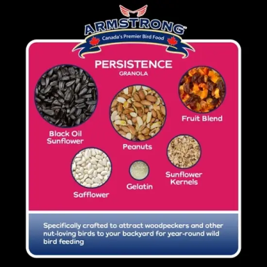 Armstrong Wild Bird Food Royal Jubilee Persistence Granola Stack, 7.05oz image {2}