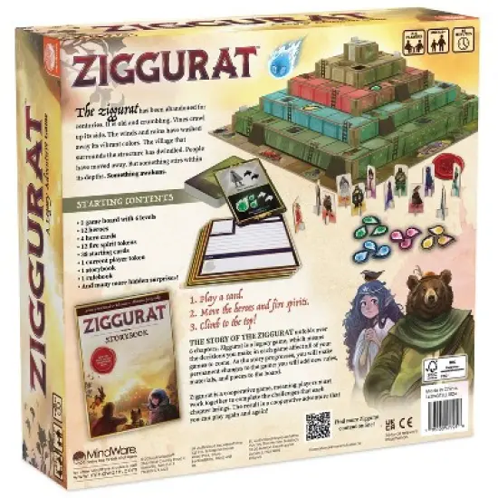 MindWare Ziggurat Board Game: Strategy & War for 2-4 Players, Includes Cards & Tokens, 2+ Hours Play image {4}