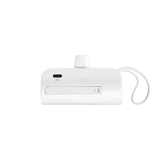 Travel Smart Phone Stand 5000mAh Power Bank: Built-In Cable, Charges 2 Devices Simultaneously image {7}