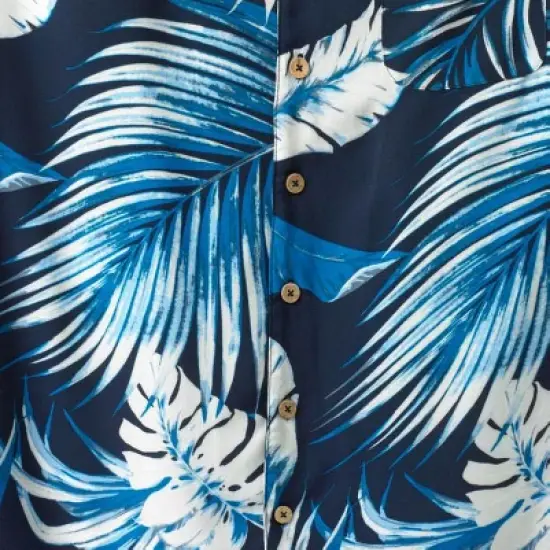 KS Island by KingSize Men's Big & Tall  Printed Rayon Short-Sleeve Shirt image {2}