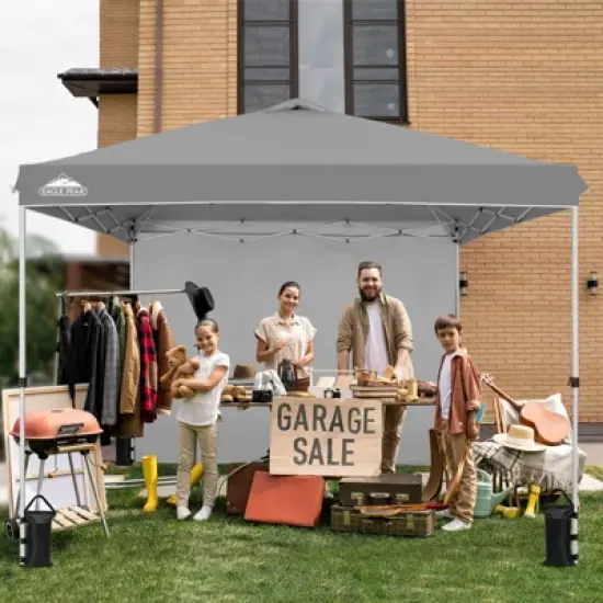 EAGLE PEAK Pop Up Canopy Tent with 1 Sidewall, Easy Setup Event Tent image {25}