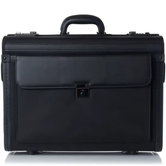 Alpine Swiss Rolling 17" Laptop Briefcase on Wheels Attache Lawyers Case Legal Size image {4}