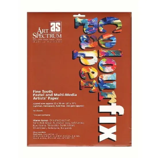 Art Spectrum Colourfix Paper Rainbow Packs Warm Tones 10/Pack (85909) image {1}