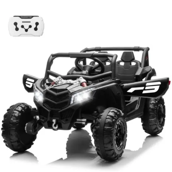 JOYRACER 24V Ride on Car w/ Remote Control, 4WD Powered Electric Off-Road UTV with 4*200W Motors image {8}